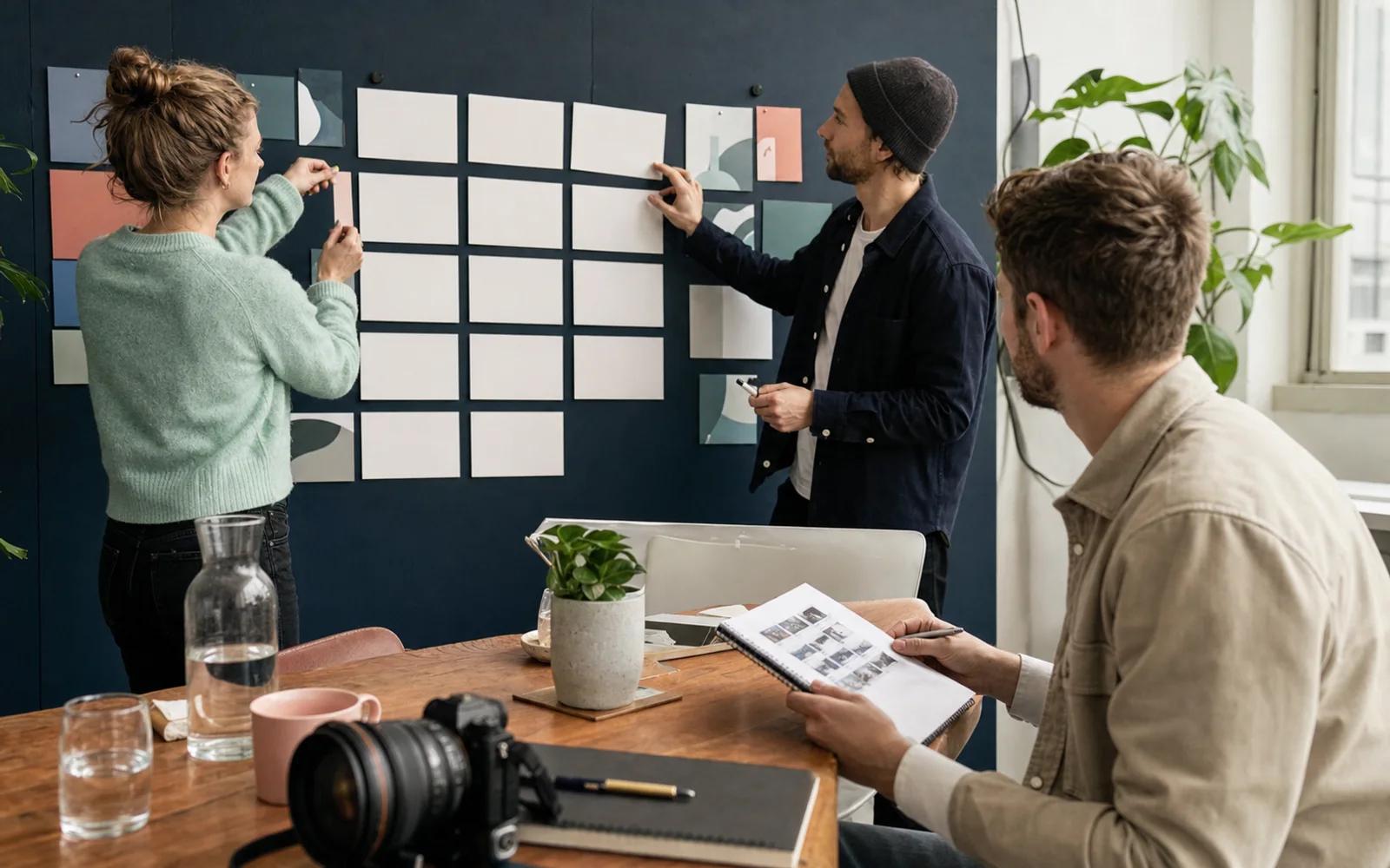 Team bei der Redaktions- und Kampagnenplanung