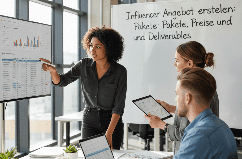 Influencer Angebot erstellen: Pakete, Preise und Deliverables