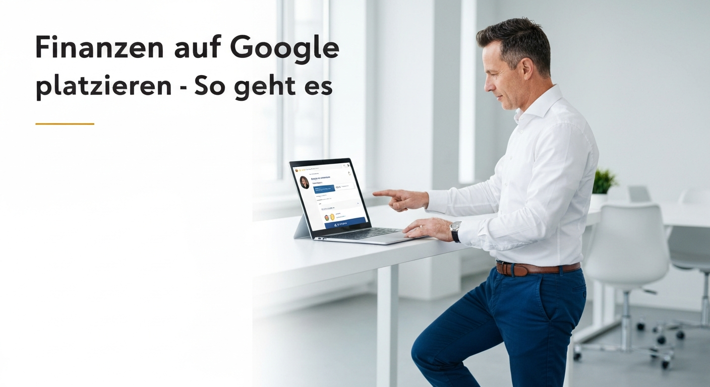 Finanzen auf Google platzieren - So geht es