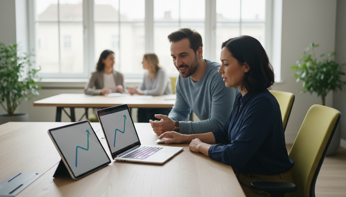 Analyse von Instagram Wachstum und Follower Entwicklung auf einem Dashboard