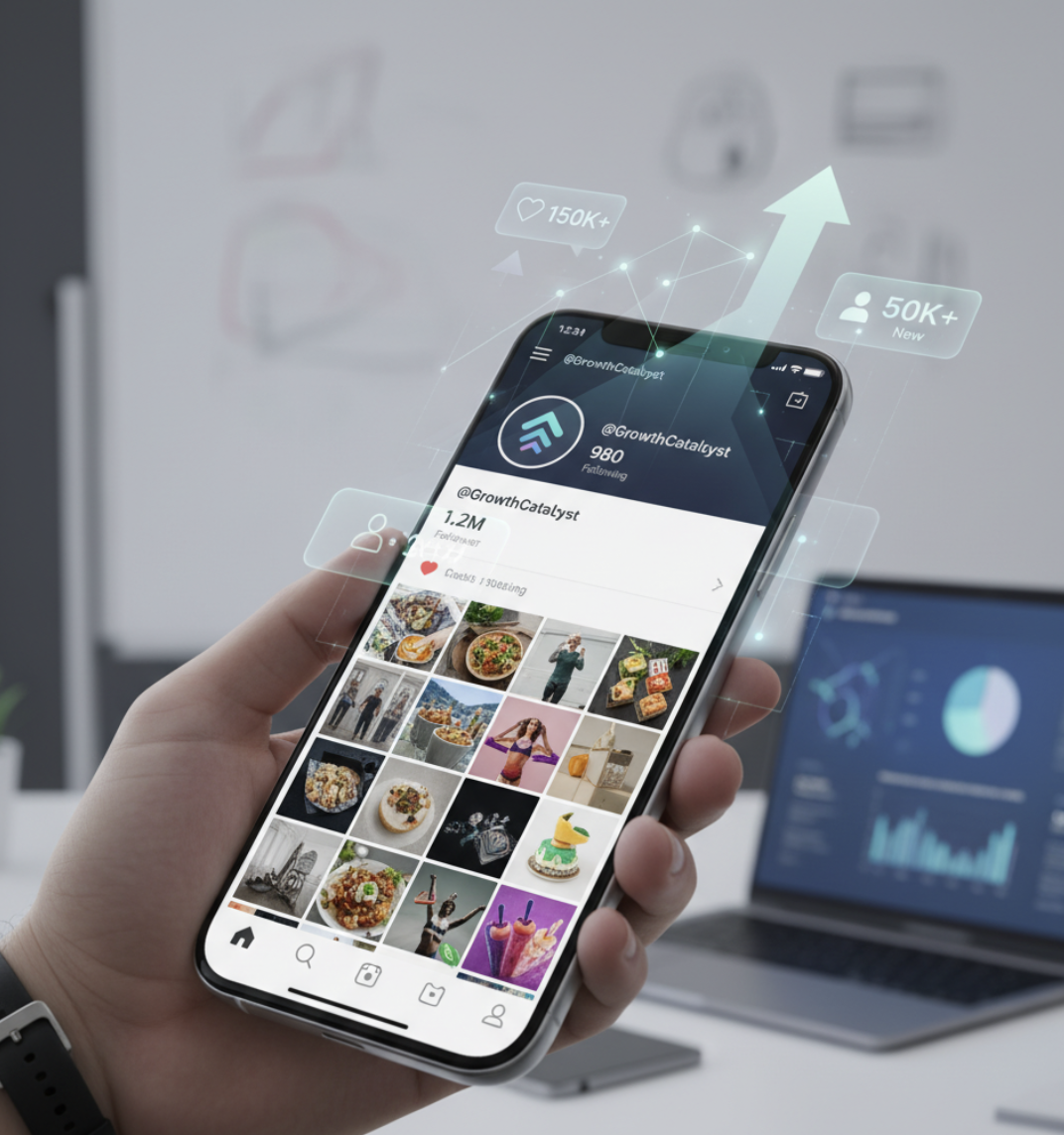 Instagram growth agency with organic reach development and data-driven content strategy
